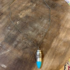 Bullet turquoise necklace